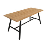 Louie Dining Table - Tawny with Black