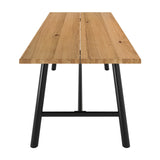Louie Dining Table - Tawny with Black