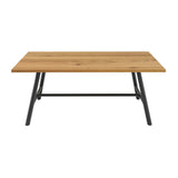 Louie Dining Table - Tawny with Black