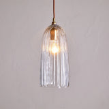 Lumina Fluted Recycled Glass Pendant Light - Clear