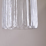 Lumina Fluted Recycled Glass Pendant Light - Clear
