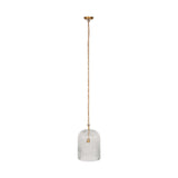 Lumina Large Fluted Glass Pendant Light - Clear