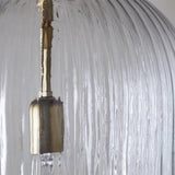 Lumina Large Fluted Glass Pendant Light - Clear