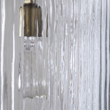 Lumina Large Fluted Glass Pendant Light - Clear