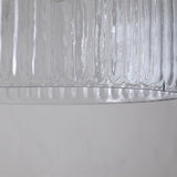 Lumina Large Fluted Glass Pendant Light - Clear