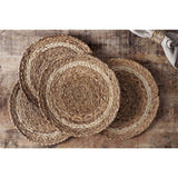 Lam Round Placemats - Natural - Set of 4