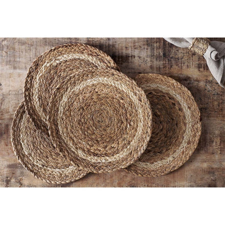 Lam Round Placemats - Natural - Set of 4