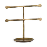 Liman Small Iron Jewellery Stand - Antique Brass