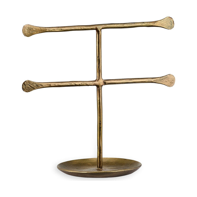 Liman Small Iron Jewellery Stand - Antique Brass