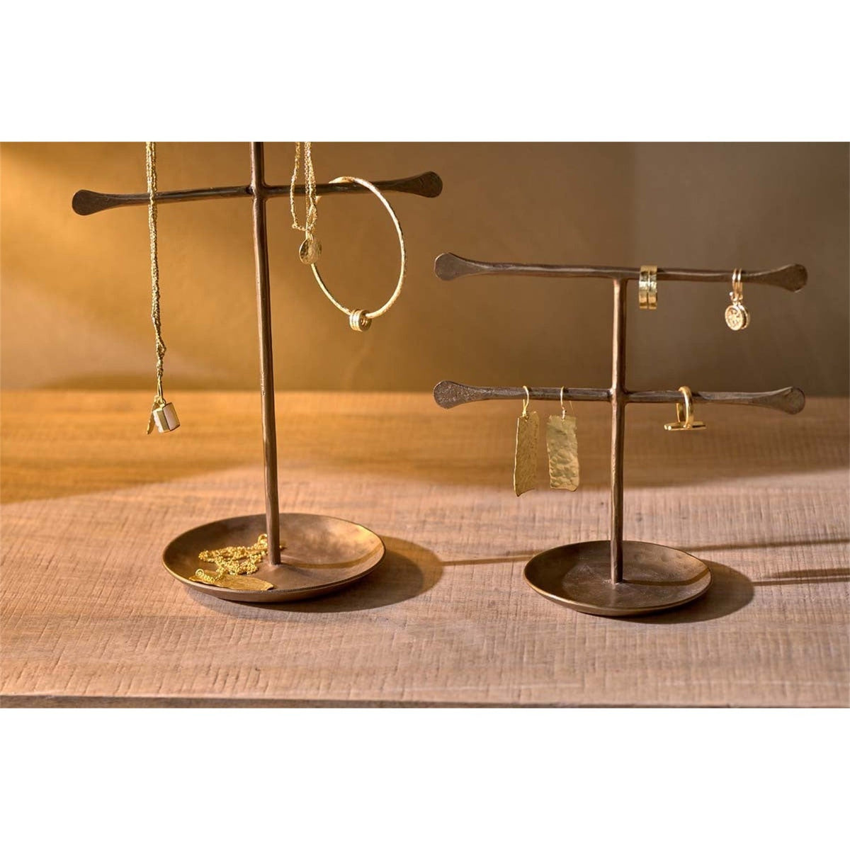 Liman Large Jewellery Stand - Antique Brass