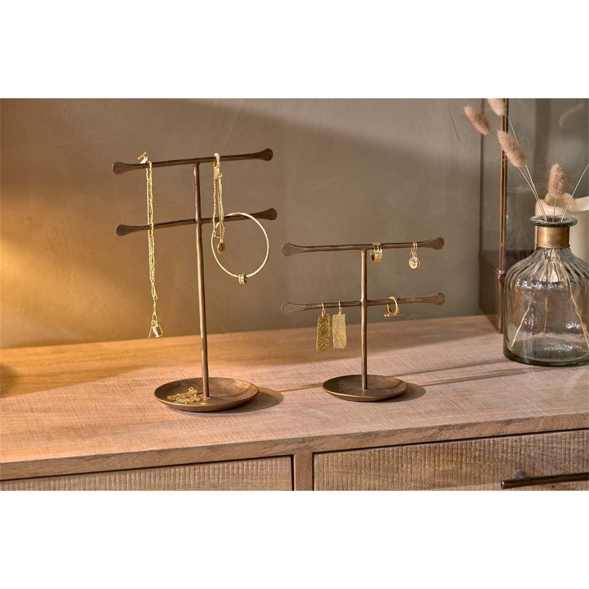 Liman Large Jewellery Stand - Antique Brass