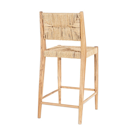 Lohanda Acacia & Munja Grass Counter Stool - Natural