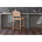 Lohanda Acacia & Munja Grass Counter Stool - Natural