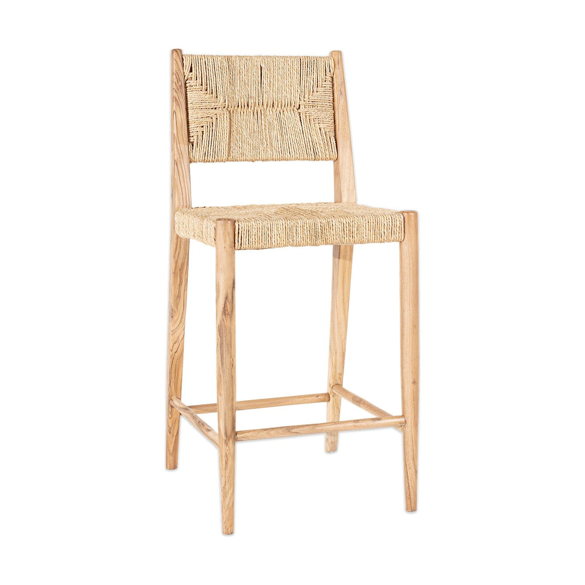 Lohanda Acacia & Munja Grass Counter Stool - Natural