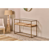 Luzon Display Console Table - Brass