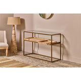 Luzon Display Console Table - Brass