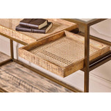 Luzon Display Console Table - Brass