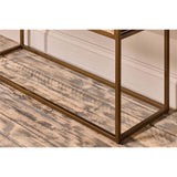 Luzon Display Console Table - Brass