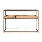 Luzon Display Console Table - Brass