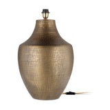 Tanda Extra Large Etched Lamp Base - Antique Brass