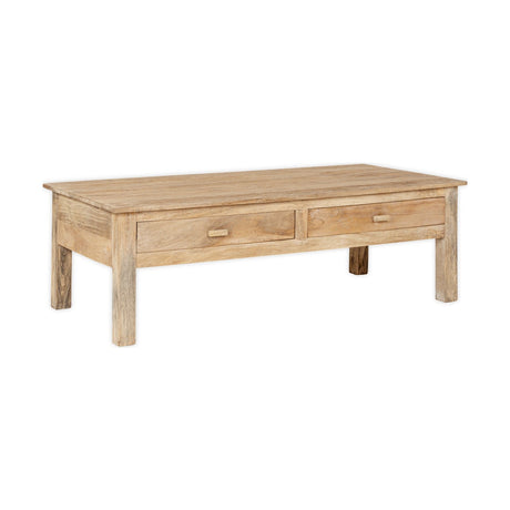 Laali Grooved Mango Wood Coffee Table - Natural