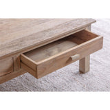 Laali Grooved Mango Wood Coffee Table - Natural