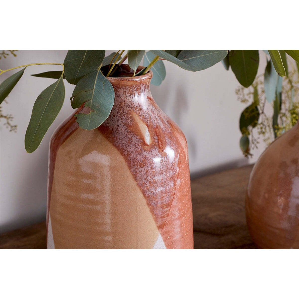 Lucia Small Ceramic Vase - Terracotta Mix