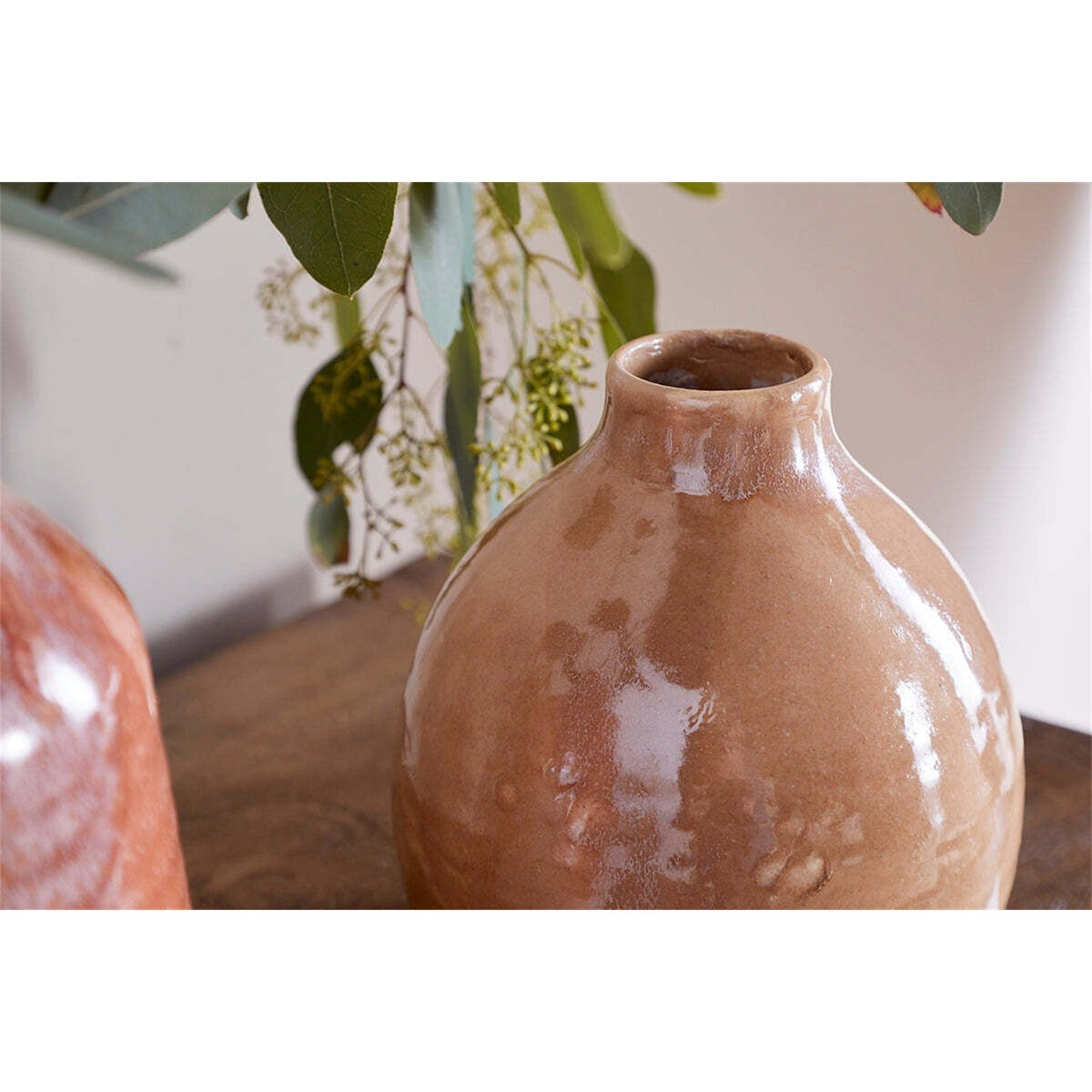 Lucia Small Ceramic Vase - Terracotta Mix