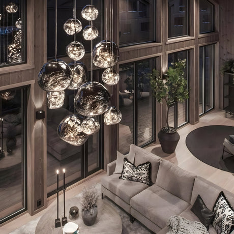 Lava Small LED Pendant Light - Silver