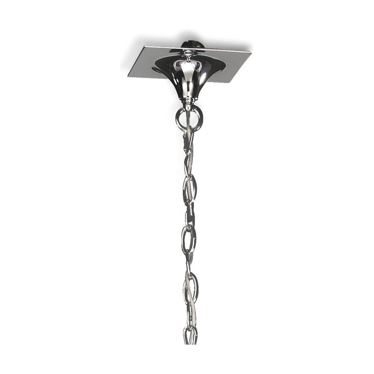 Eve 4 Light E27 Pendant Light 22cm Drop White - Polished Chrome