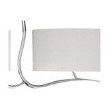 Eve 4 Light E27 Pendant Light 22cm Drop White - Polished Chrome