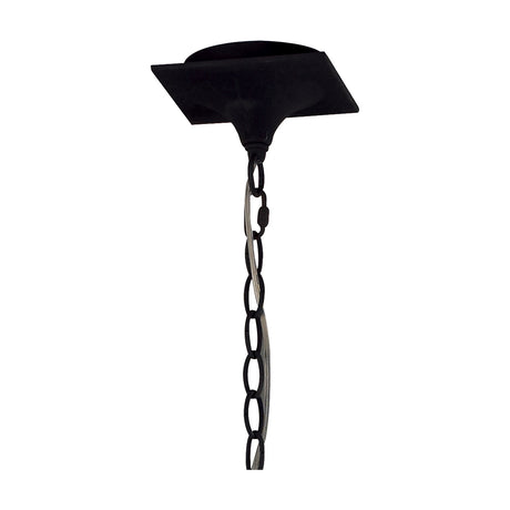 Eve 4 Light 2 Shade Pendant Light 24cm Drop Black - Anthracite