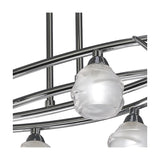 Loop 6 Light G9 Semi Flush Ceiling Light - Polished Chrome