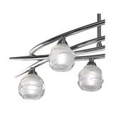 Loop 6 Light G9 Semi Flush Ceiling Light - Polished Chrome