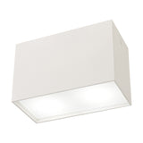 Kailua 2 Light GU10 Flush Ceiling Light 20cm Long - Matt White
