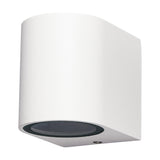 Kandanchu Round Outdoor Wall Light 80mm High - Sand White