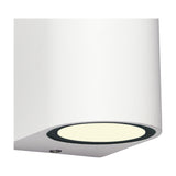 Kandanchu Round Outdoor Wall Light 80mm High - Sand White