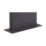 Ruka Floor Lamp, a low compact anthracite aluminium floor lamp with a rectangular body, integrated LED and flat mounting base with visible screw holes, shown on a plain white background.