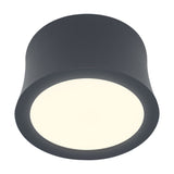 Gower Spotlight in sand black, a compact 80mm surface-mounted ceiling light with integrated LED and a round diffuser, shown on a plain white background.