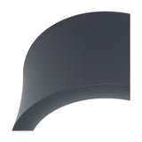 Close-up of the Gower Spotlight, a compact round LED spotlight head in sand black aluminium with a curved, shallow profile, shown on a plain white background.