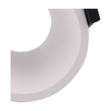 Close-up of the Lamborjini Round Spotlight 93mm 45 Degree in white, showing the angled funnel interior and recessed round housing against a plain background.