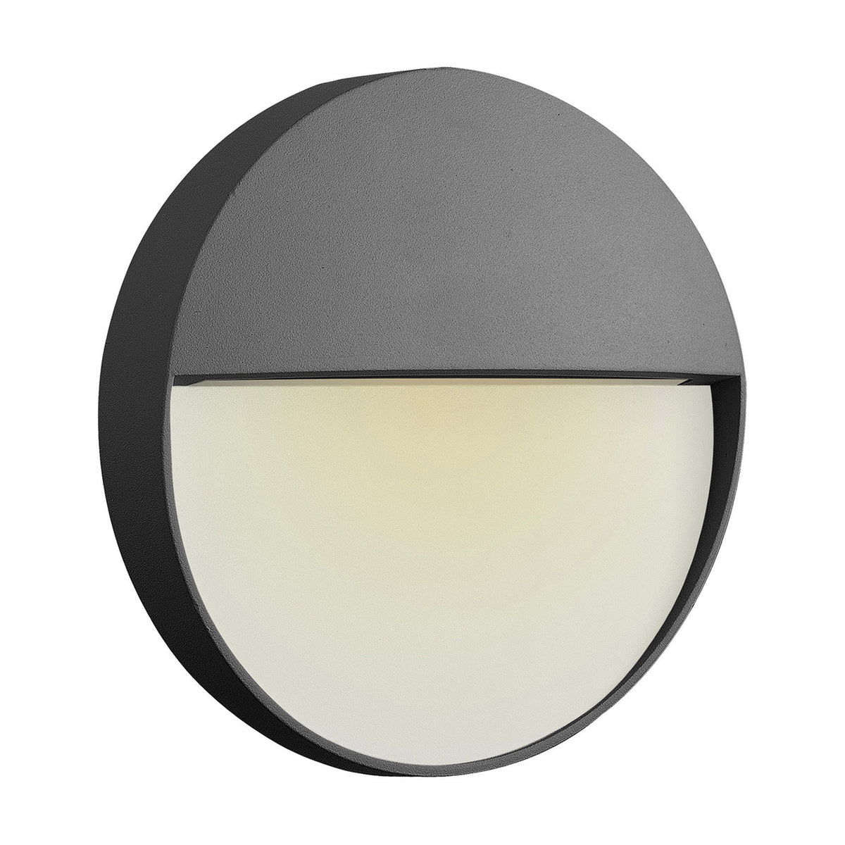 Baker 3W IP54 Round Outdoor Wall Light 11cm - Anthracite