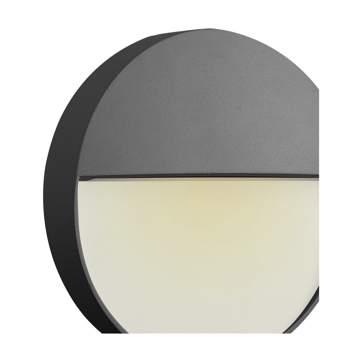 Baker 3W IP54 Round Outdoor Wall Light 11cm - Anthracite