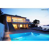 Baker 6W IP54 Square Outdoor Wall Light 16cm High - Anthracite