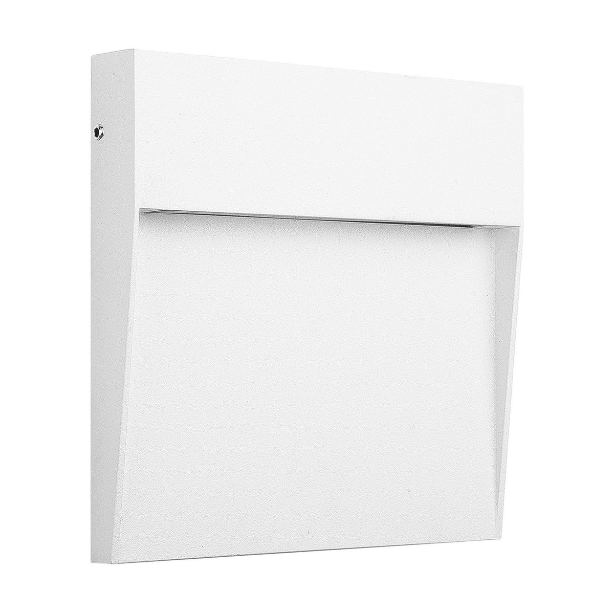 Baker 6W IP54 Square Outdoor Wall Light 16cm High - Sand White