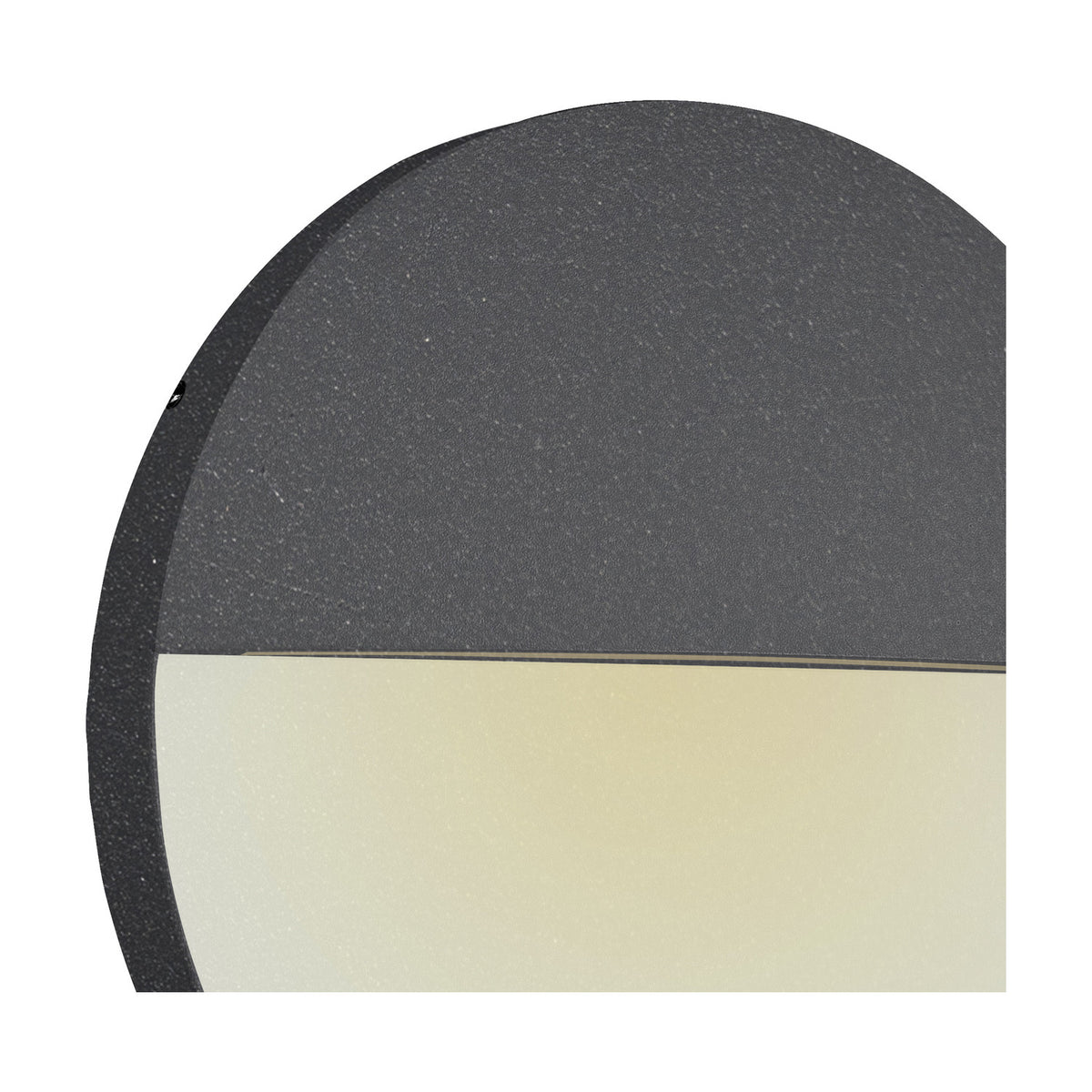 Baker 6W IP54 Round Outdoor Wall Light 16cm - Anthracite