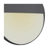 Baker 6W IP54 Round Outdoor Wall Light 16cm - Anthracite