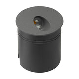 Aspen IP65 Round Recessed Outdoor Wall Light 3000K - Anthracite