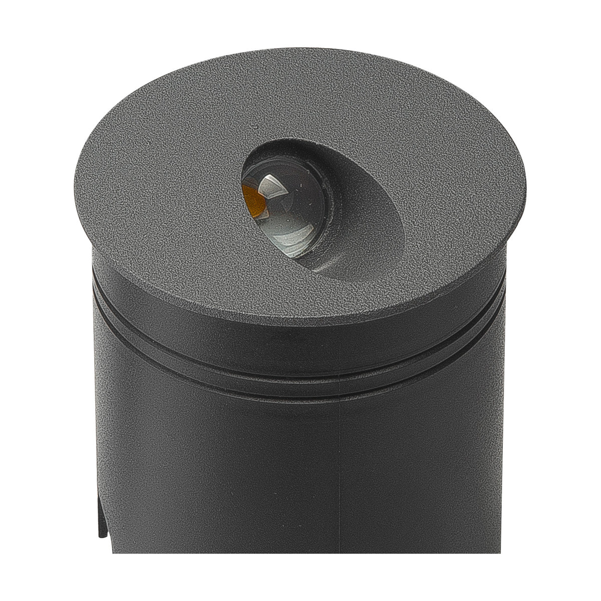 Aspen IP65 Round Recessed Outdoor Wall Light 3000K - Anthracite