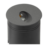 Aspen IP65 Round Recessed Outdoor Wall Light 3000K - Anthracite